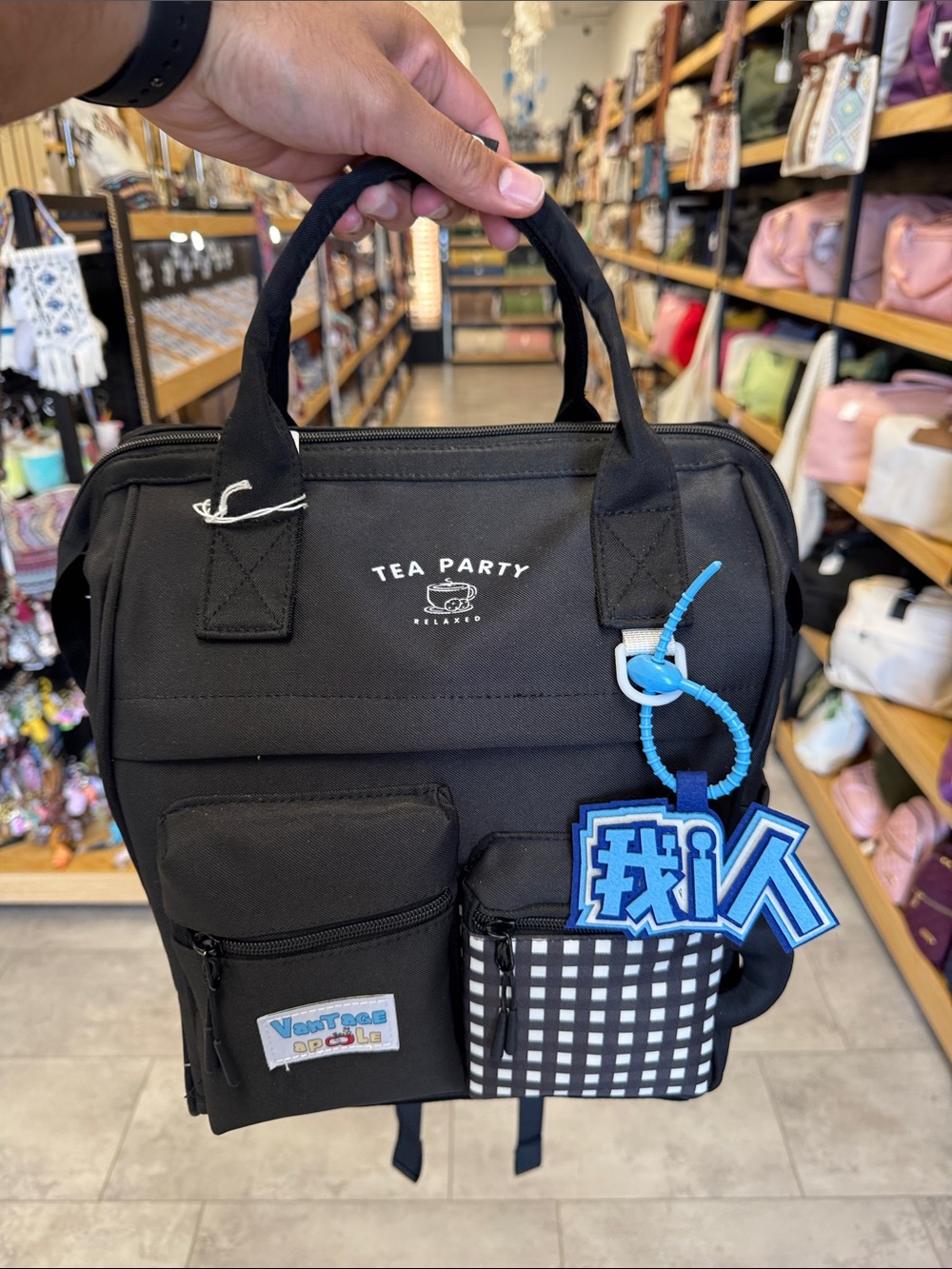Black Canvas Tote Backpack - Men Bags